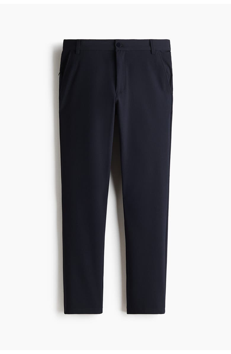 H&M Slim Fit Four-way Stretch Chinos, Main, color, Navy Blue