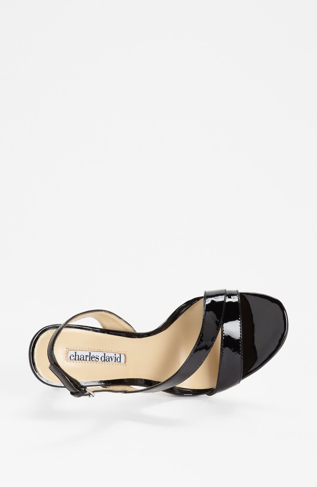 Charles David 'Karis' Sandal, Alternate, color, BLACK PATENT