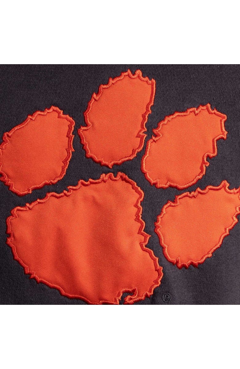 STADIUM ATHLETIC Women's Stadium Athletic Charcoal Clemson Tigers Big Logo Pullover Hoodie, Alternate, color,