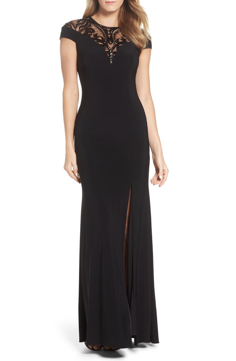 Adrianna Papell Sequin Embellished Gown, Main, color, 