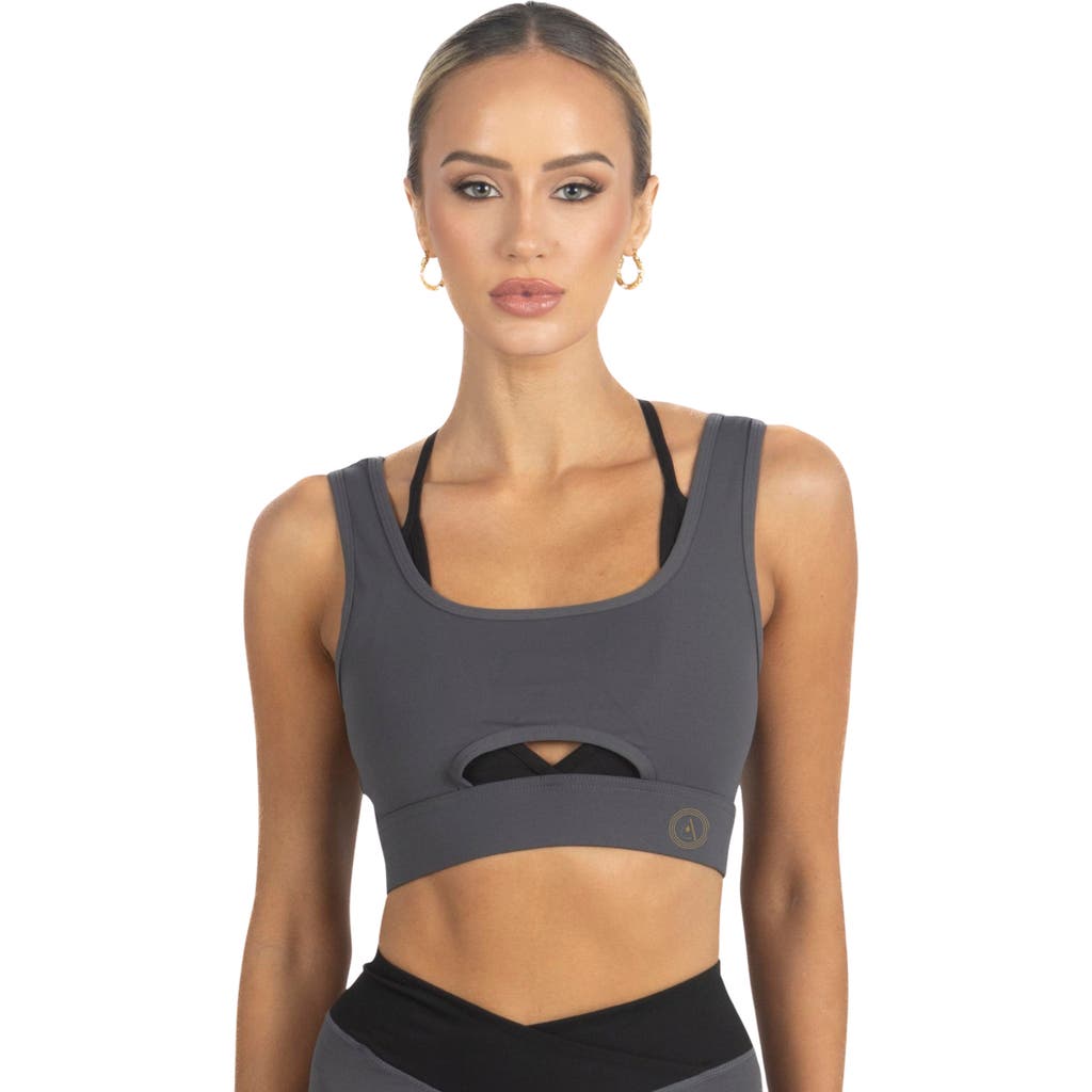 AKALIA Cleo Color Block Activewear Sportsbra in Black  product