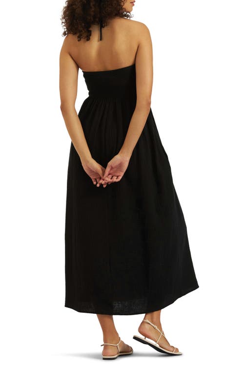 RIPE MATERNITY RIPE MATERNITY EVIE HALTER MATERNITY MAXI DRESS