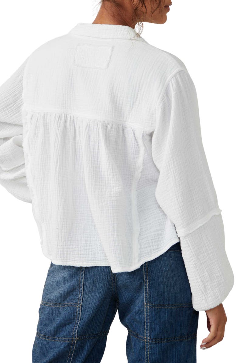 Free People Yucca Double Cloth Top, Alternate, color, 