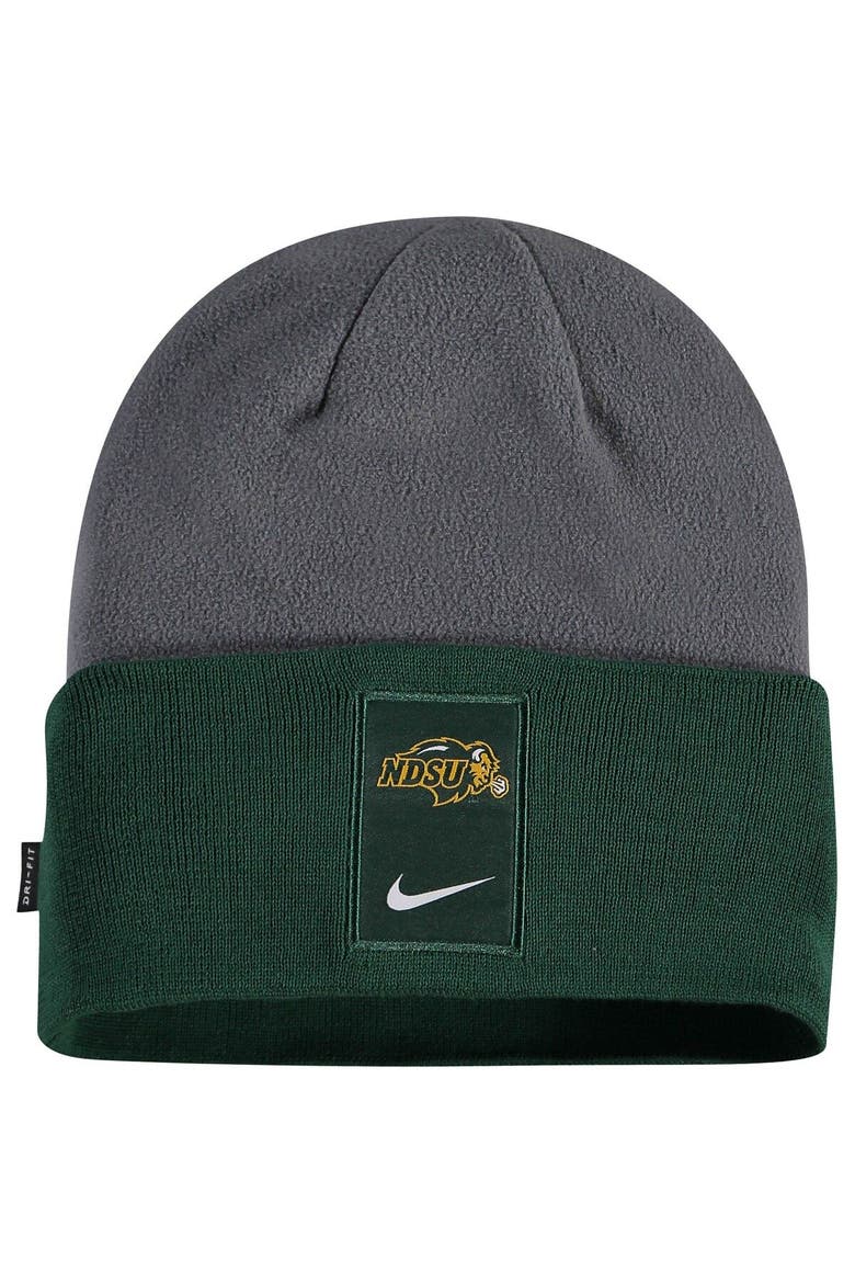Men's Nike Gray NDSU Bison Sideline Performance Cuffed Knit Hat, Main, color, Gray