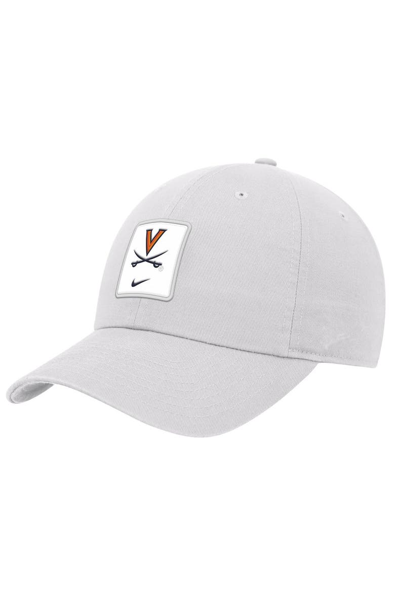 Men's Nike White Virginia Cavaliers 2026 On-Field Club Adjustable Hat, Main, color, White