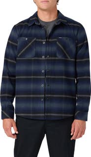 O'Neill Glacier Plaid Snap-Up Overshirt