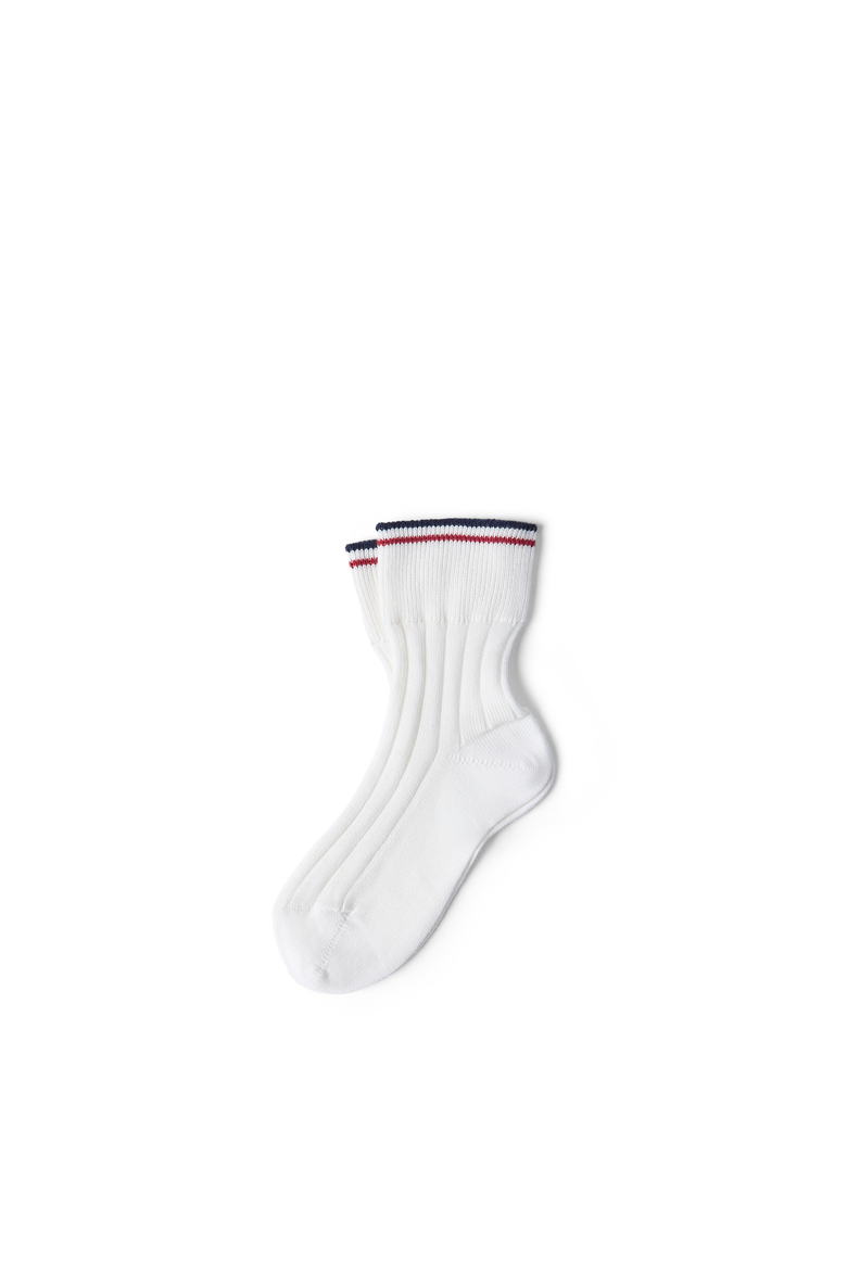 Knit socks, Alternate, color, White