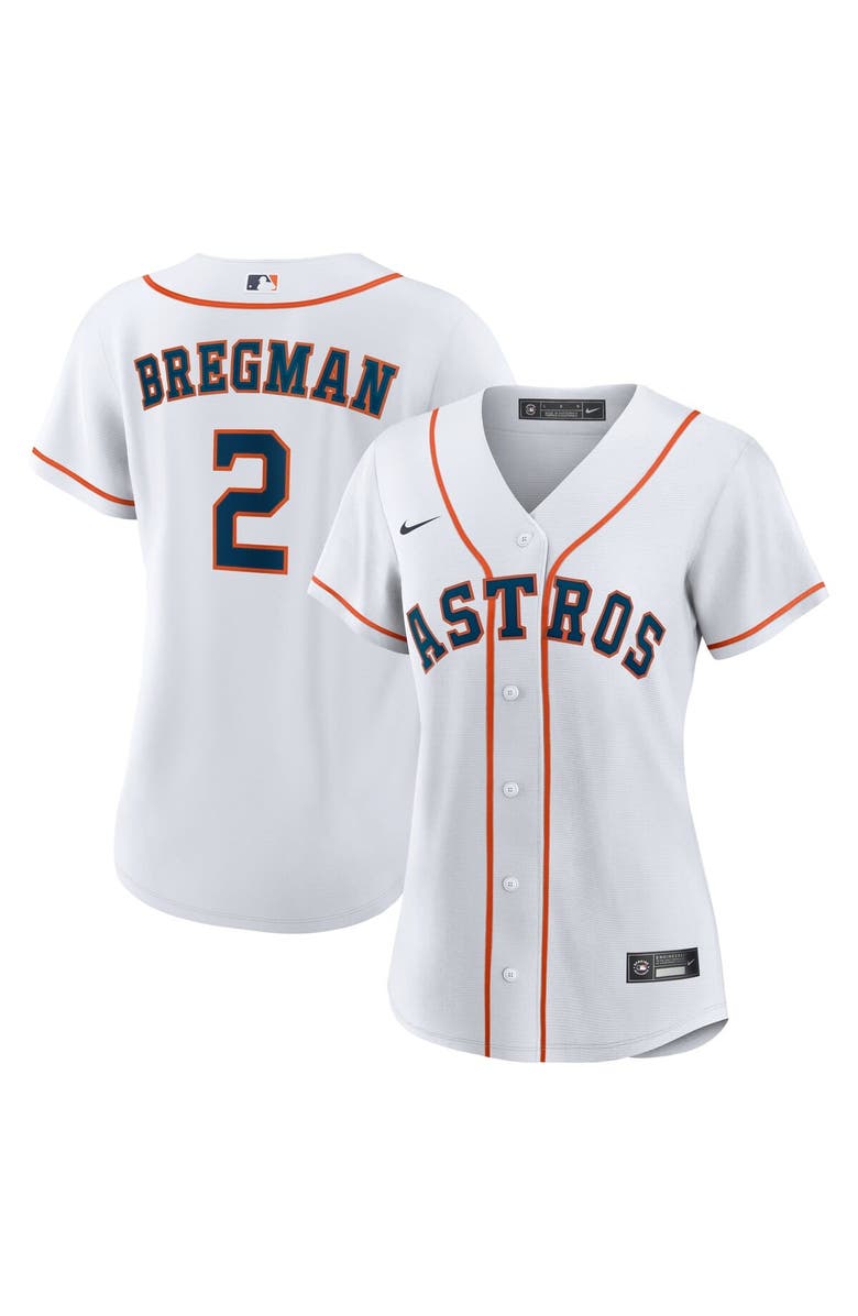 Nike Women's Nike Alex Bregman White Houston Astros Home Replica Player Jersey, Alternate, color, 