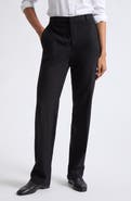 Lauren Ralph Lauren Stretch Wool Crepe Straight Pants