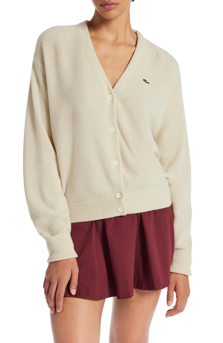 Lacoste Cashmere Blend Cardigan, Main, color,