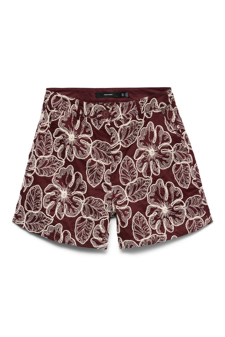 Millia Embroidered Shorts, Alternate, color, ANDORRA DETAILOATMEAL EMBROIDE