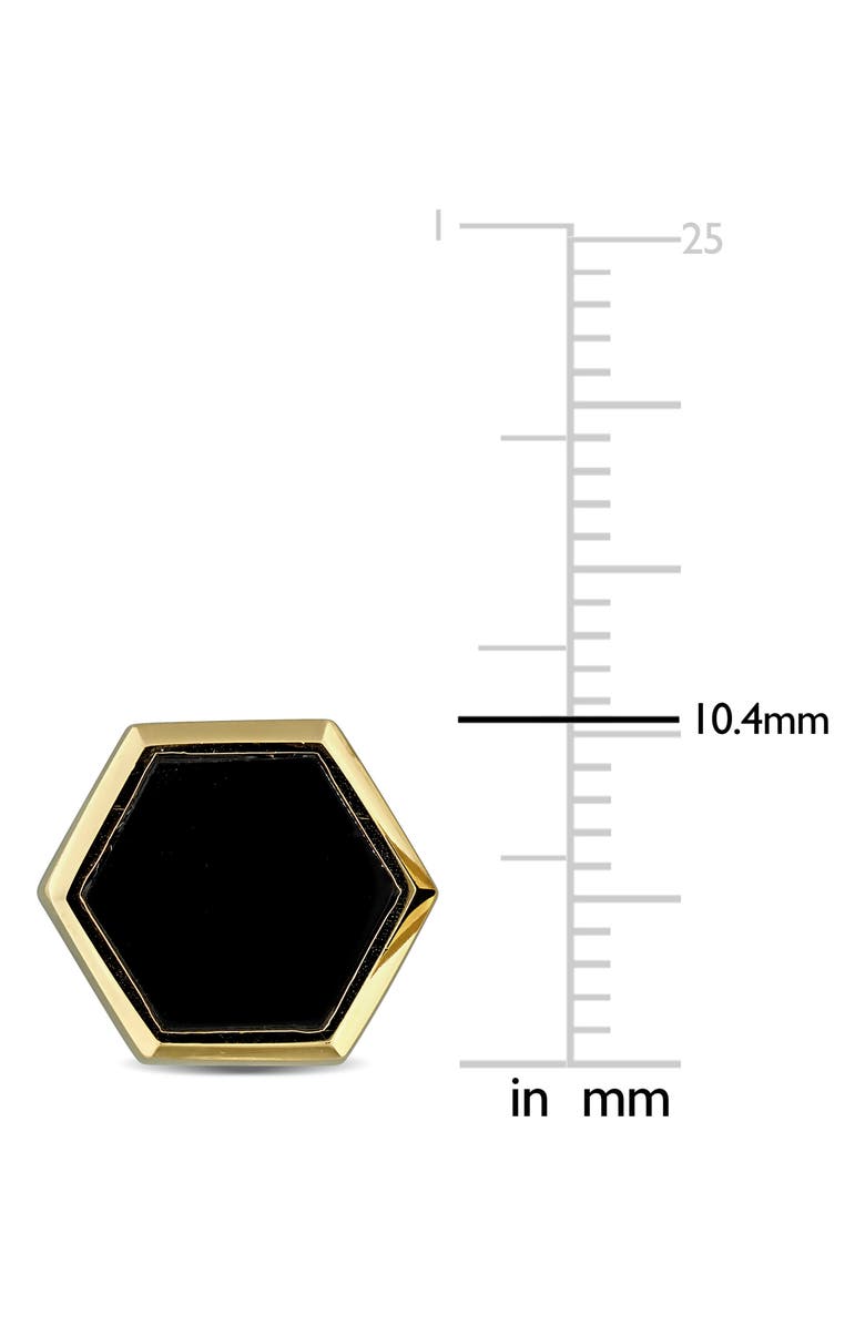 DELMAR Onyx Stud Earrings, Alternate, color, Black