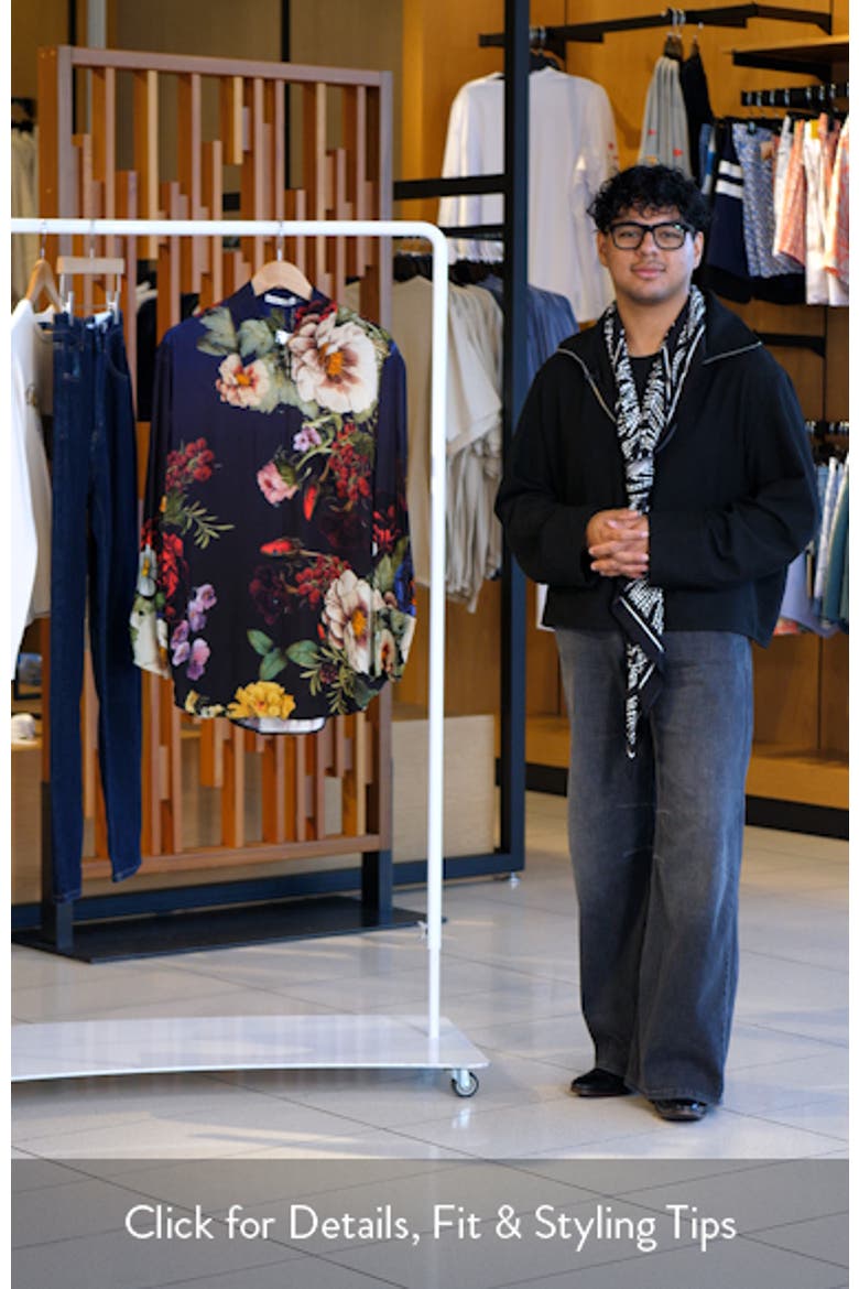 Finely Floral Long Sleeve Oversize Button-Up Shirt video