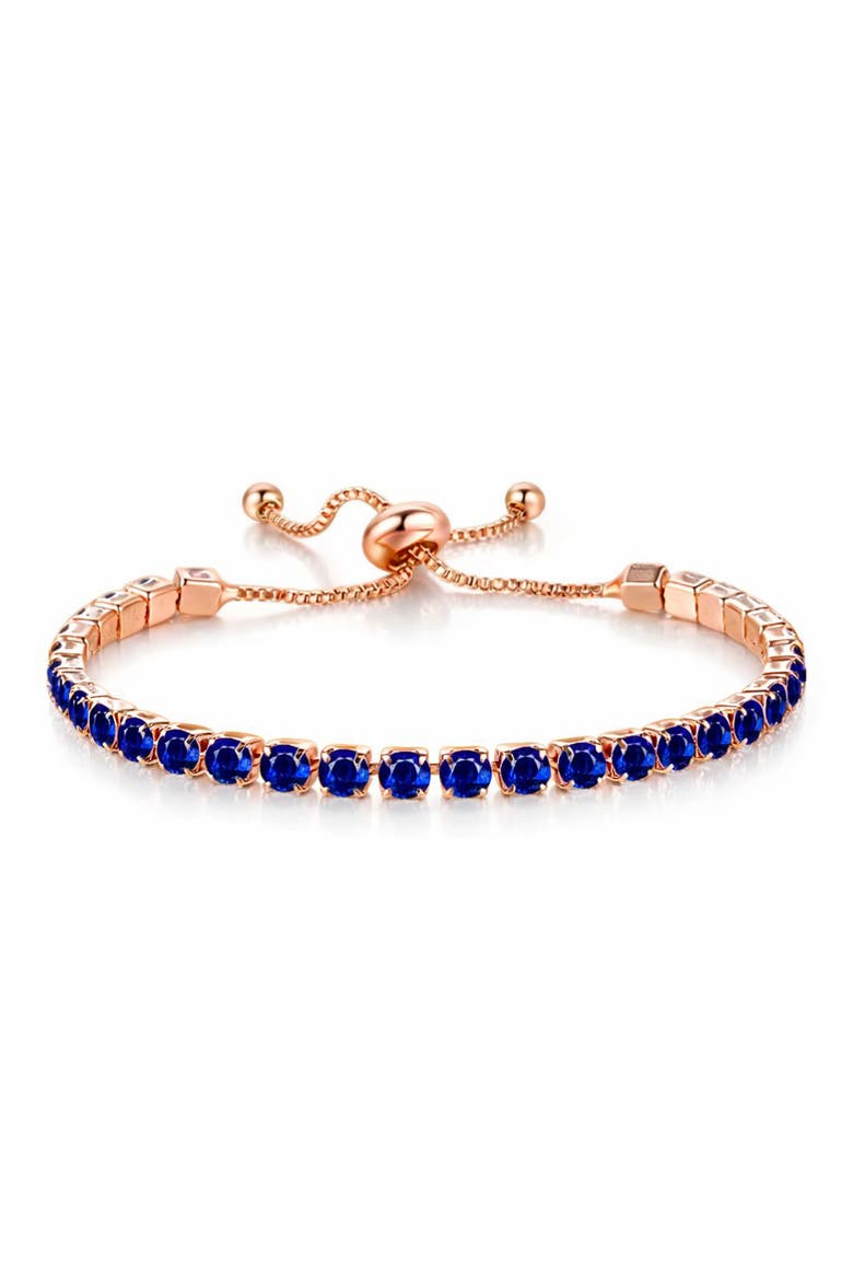Crystal Slider Bracelet, Main, color, BLUE