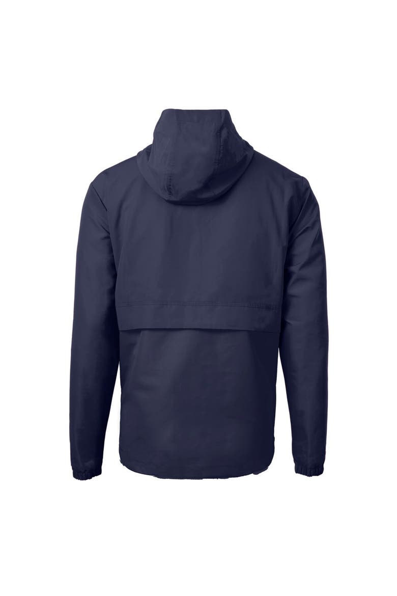Men's Cutter & Buck Navy Los Angeles Angels Charter Eco Recycled Half-Zip Anorak Jacket, Alternate, color, Navy