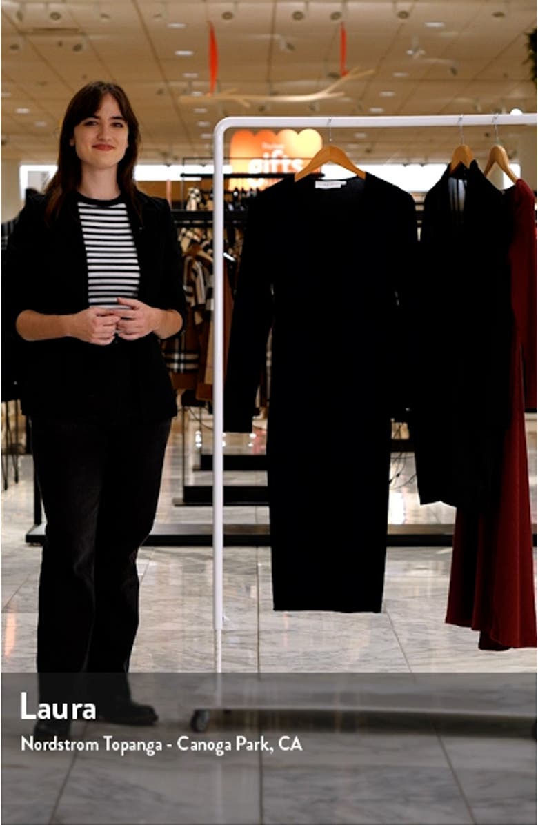 Jovie Cutout Long Sleeve Body-Con Dress, sales video thumbnail