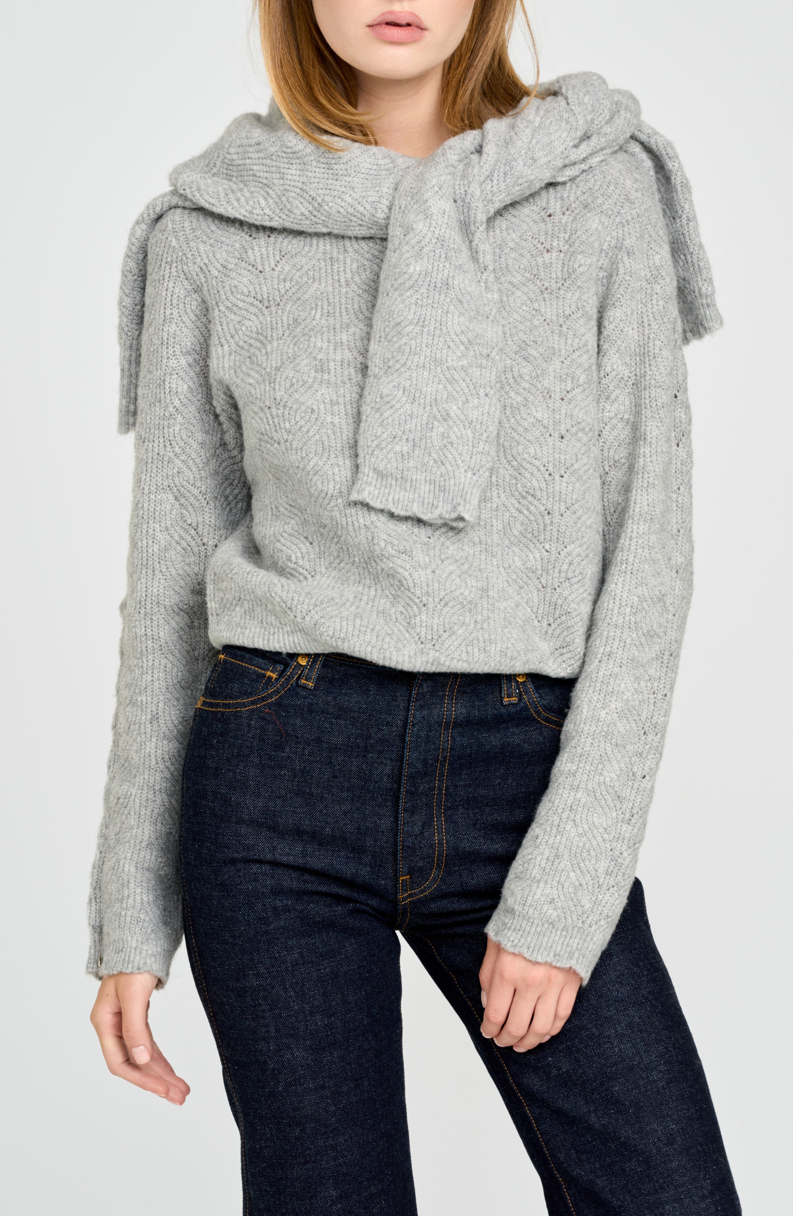 WAYF Rumi Pointelle Sweater (Women) | Nordstrom