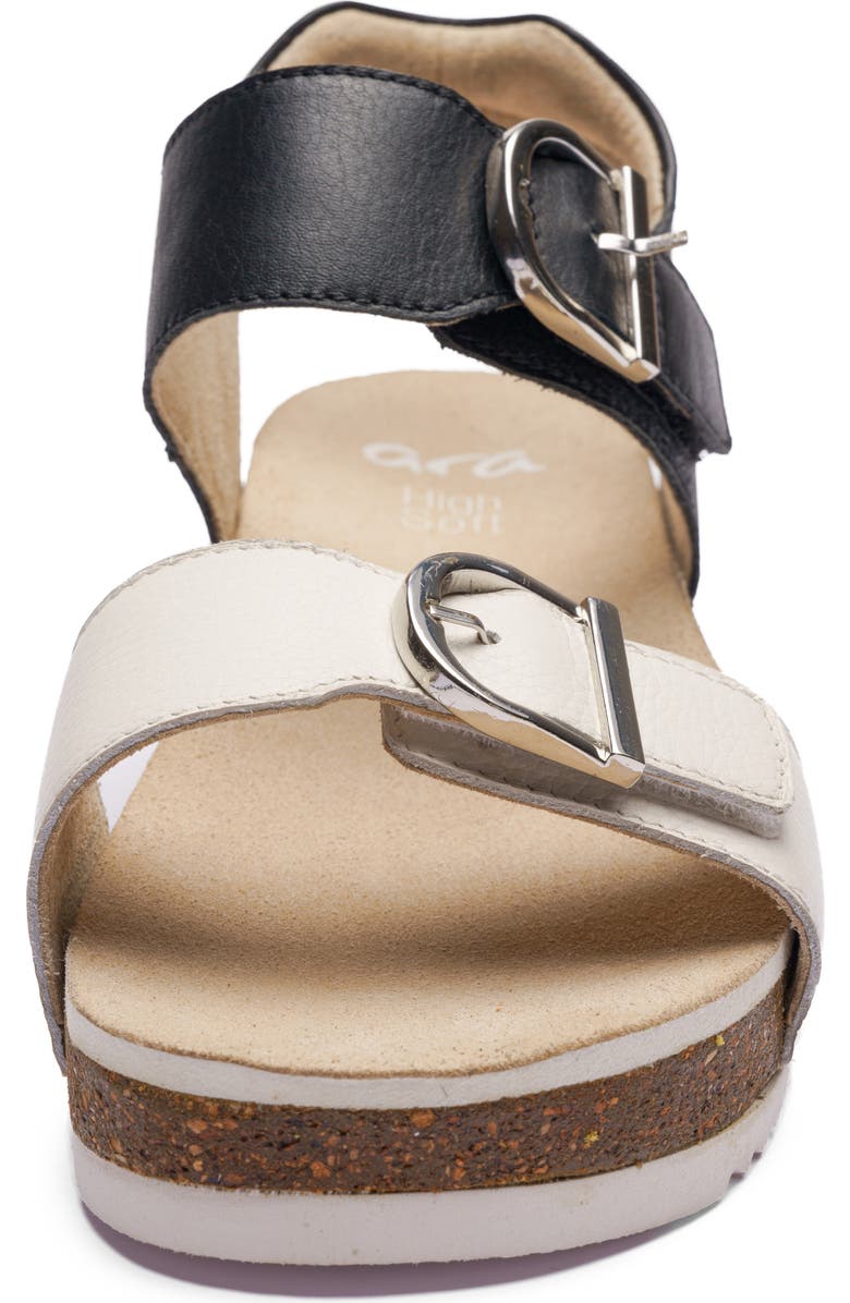 ara Nova Platform Wedge Sandal, Alternate, color, White