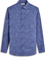 Bugatchi Julian Shaped Fit Stretch Cotton Button-Up Shirt