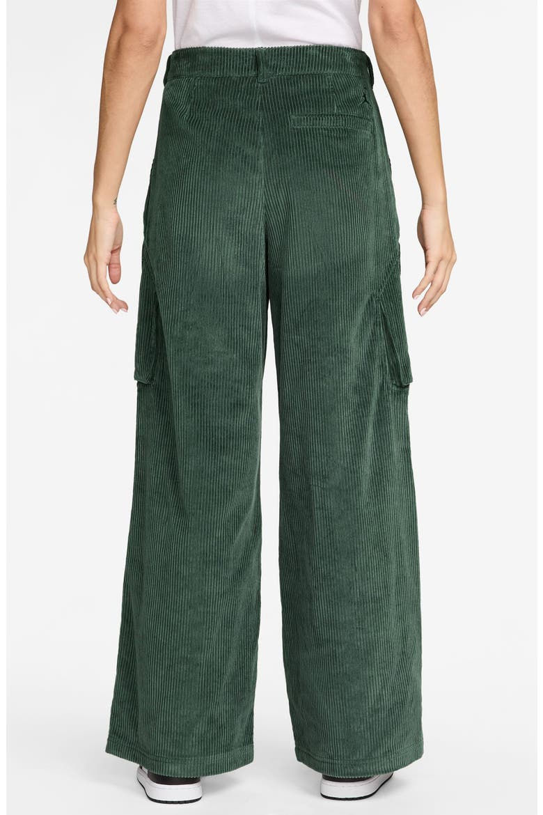 Chicago Wide Leg Cotton Corduroy Cargo Pants, Alternate, color, FIR