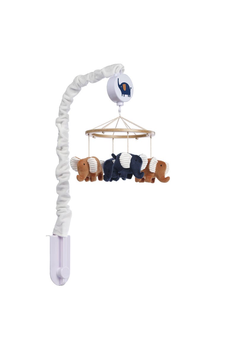 Playful Elephant Musical Baby Crib Mobile Soother Toy, Alternate, color, Blue