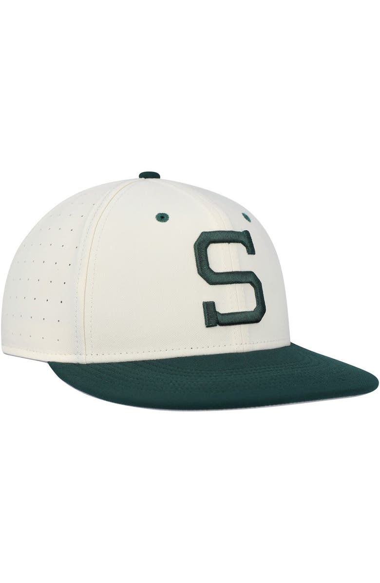Nike Men's Nike Khaki Michigan State Spartans Aero True Baseball Performance Fitted Hat, Alternate, color, 