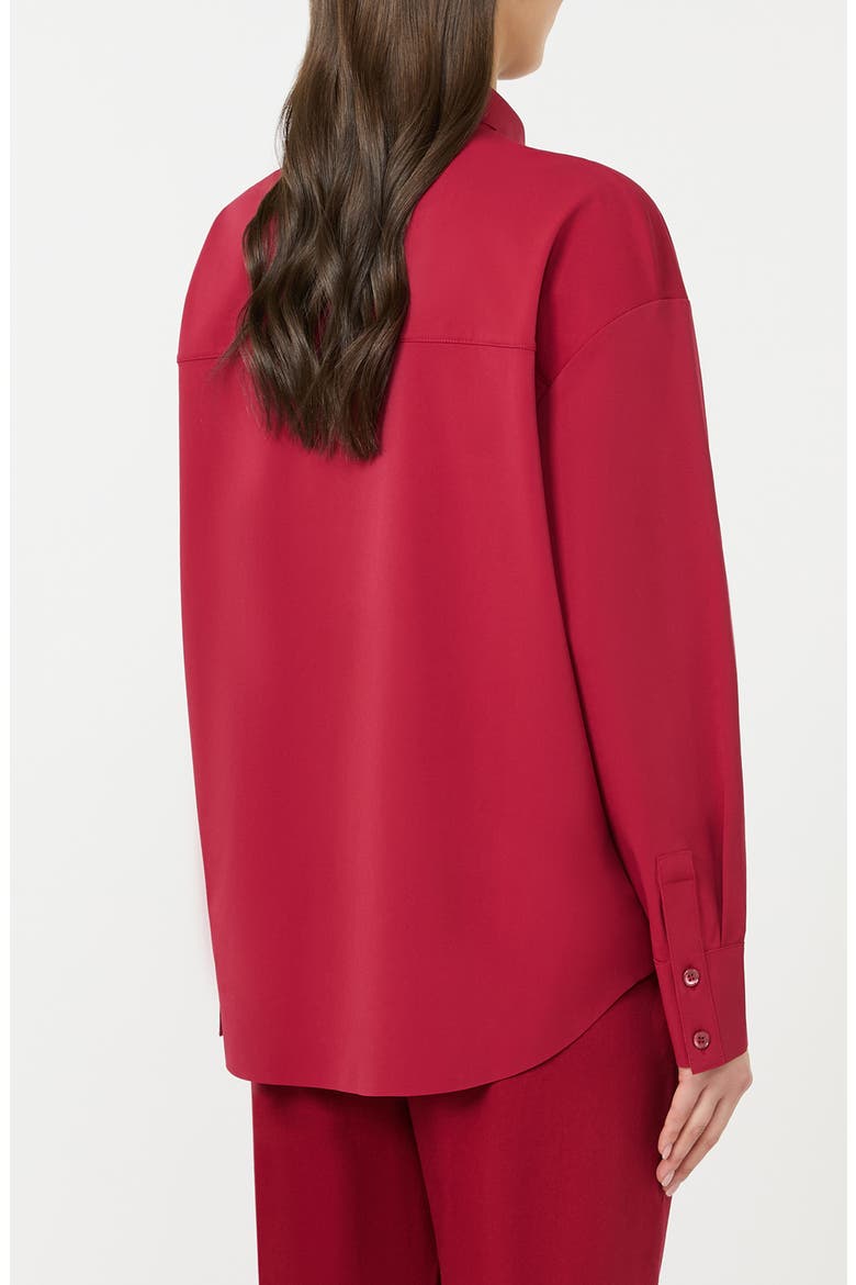 Baita Knit Button-Up Shirt, Alternate, color, DARK RED
