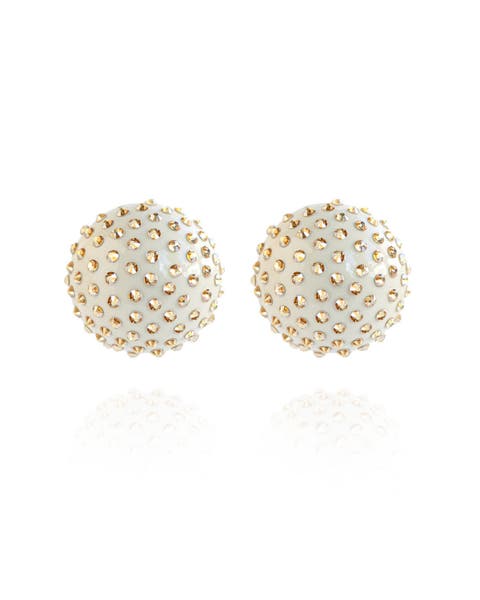 Gaia Jet Midi Earrings