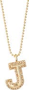 BaubleBar Arianna Initial Pendant Necklace