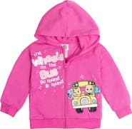 Cocomelon Girls' Fleece Zip-Up Hoodie