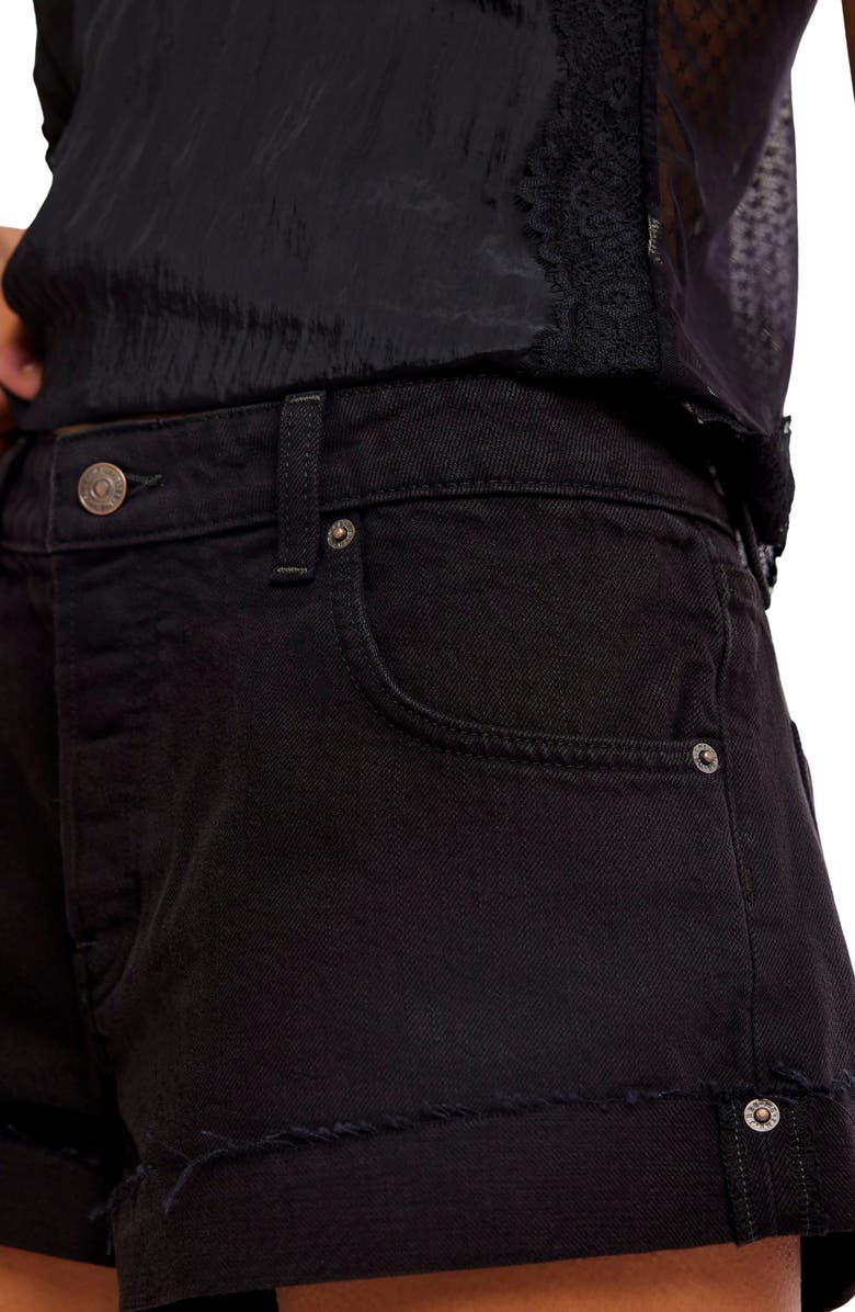 Free People Cali Cuffed Denim Shorts, Alternate, color, 