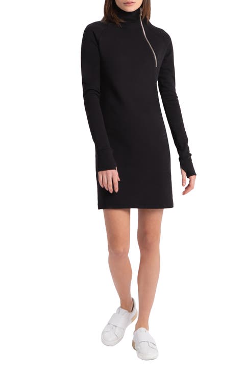 Melt the lady logo hoodie dress black ワンピース
