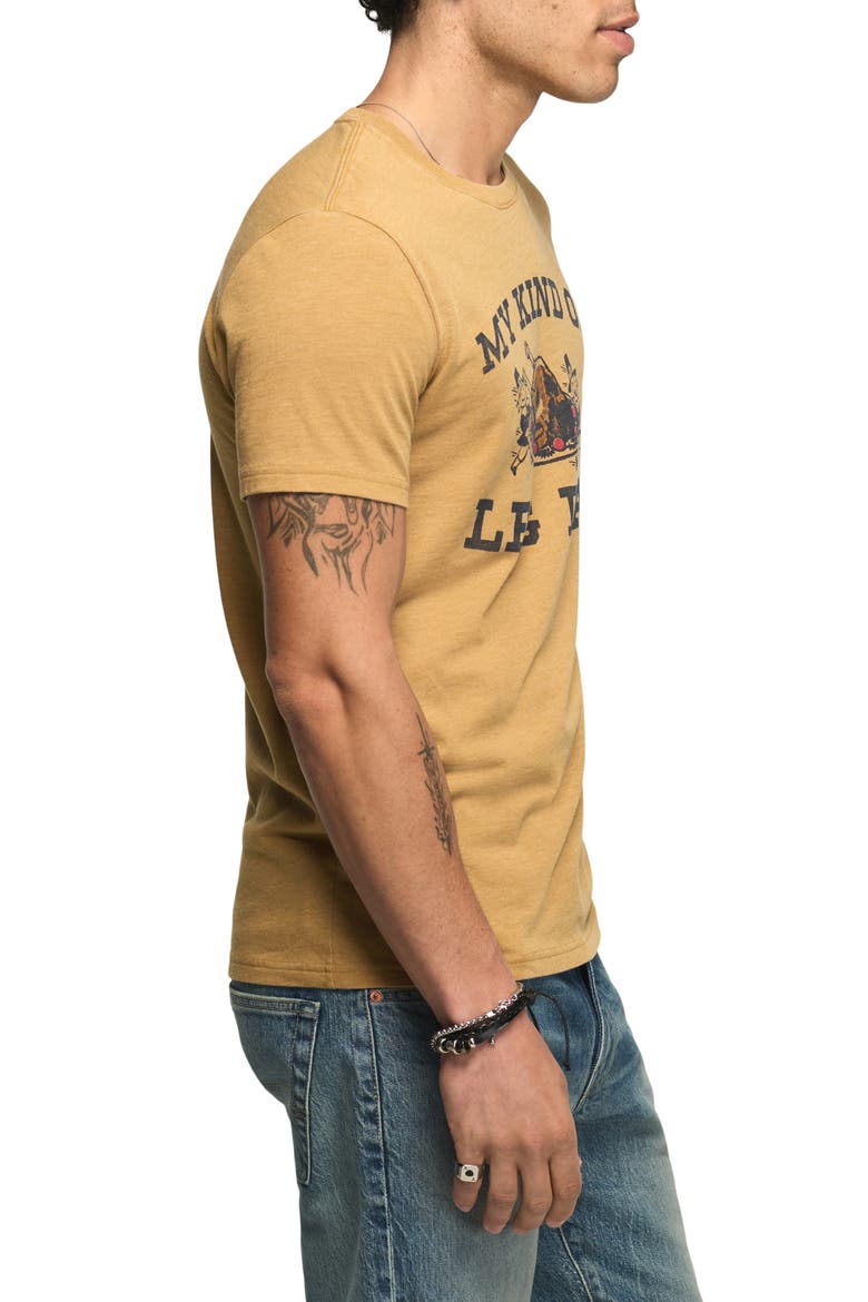 Thanksgiving Feast Mode Graphic Tee, Alternate, color, WOOD THRUSH