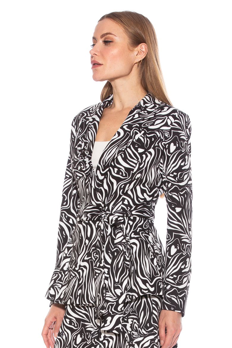 Olya Jacket Blazer, Alternate, color, ZEBRA
