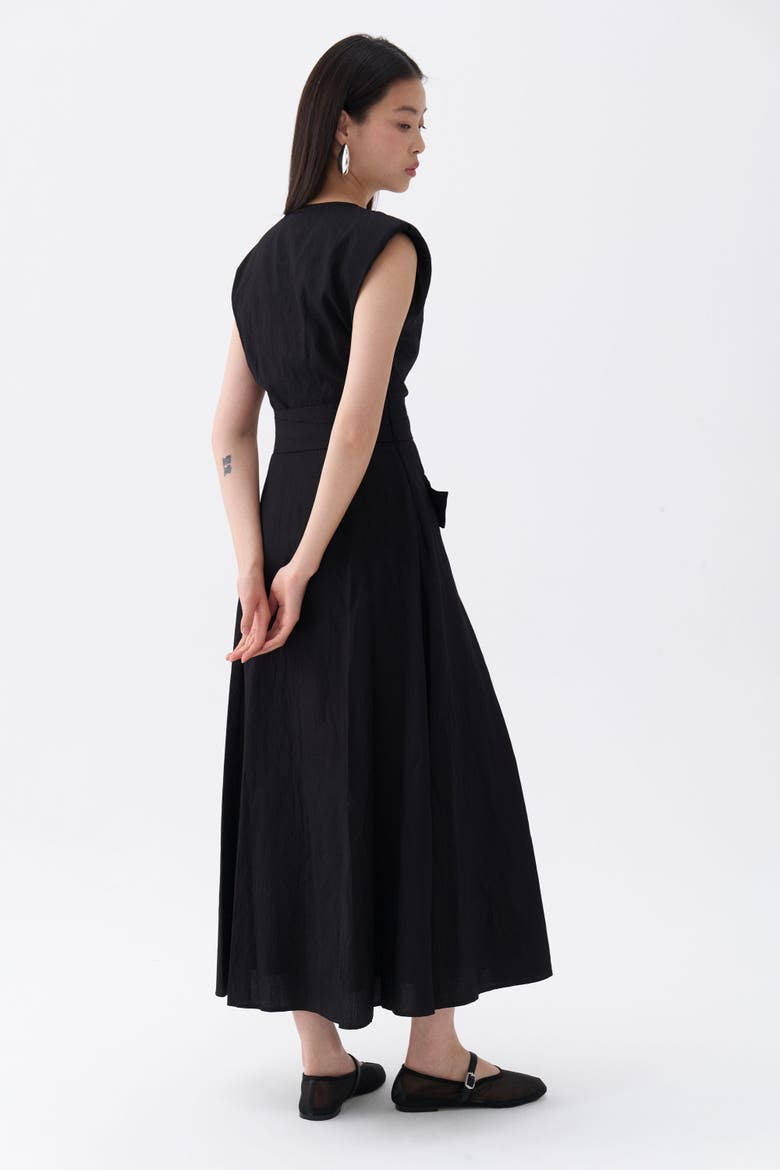 Stone Embroidered Dress, Alternate, color, Black