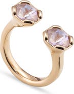 UNODE50 Twin Pink Crystal Ring