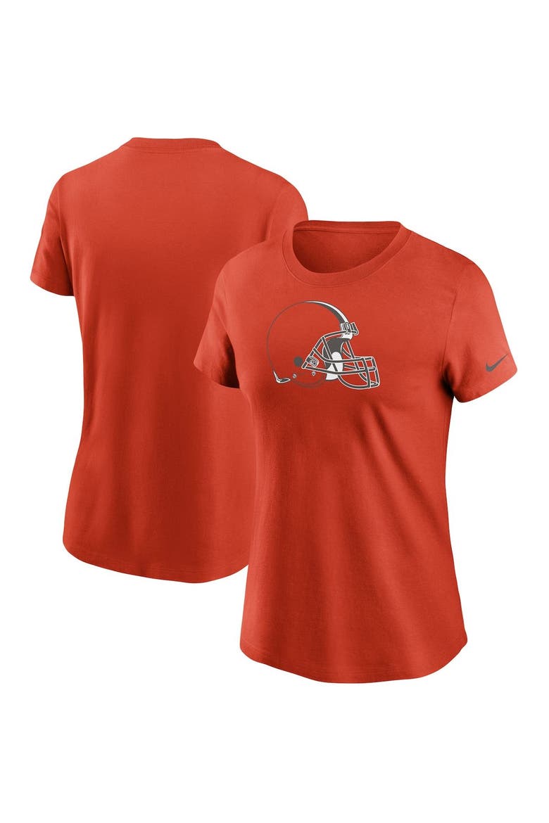 Women's Nike Orange Cleveland Browns Logo Essential T-Shirt, Main, color, Orange