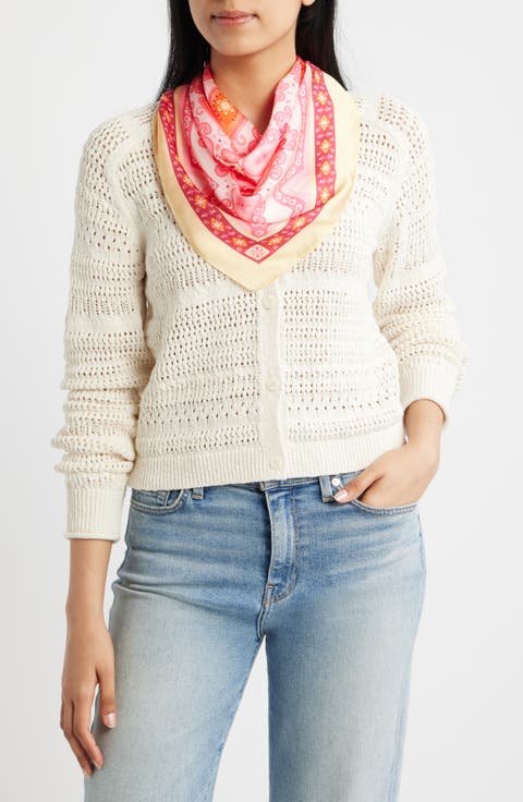 4-Piece Scrunchie & Square Scarf Set
