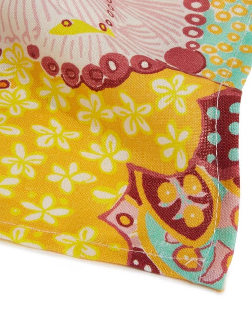 La Doublej Large Napkins Set Of 2 (45x45) Holi Pink In Holi Pink