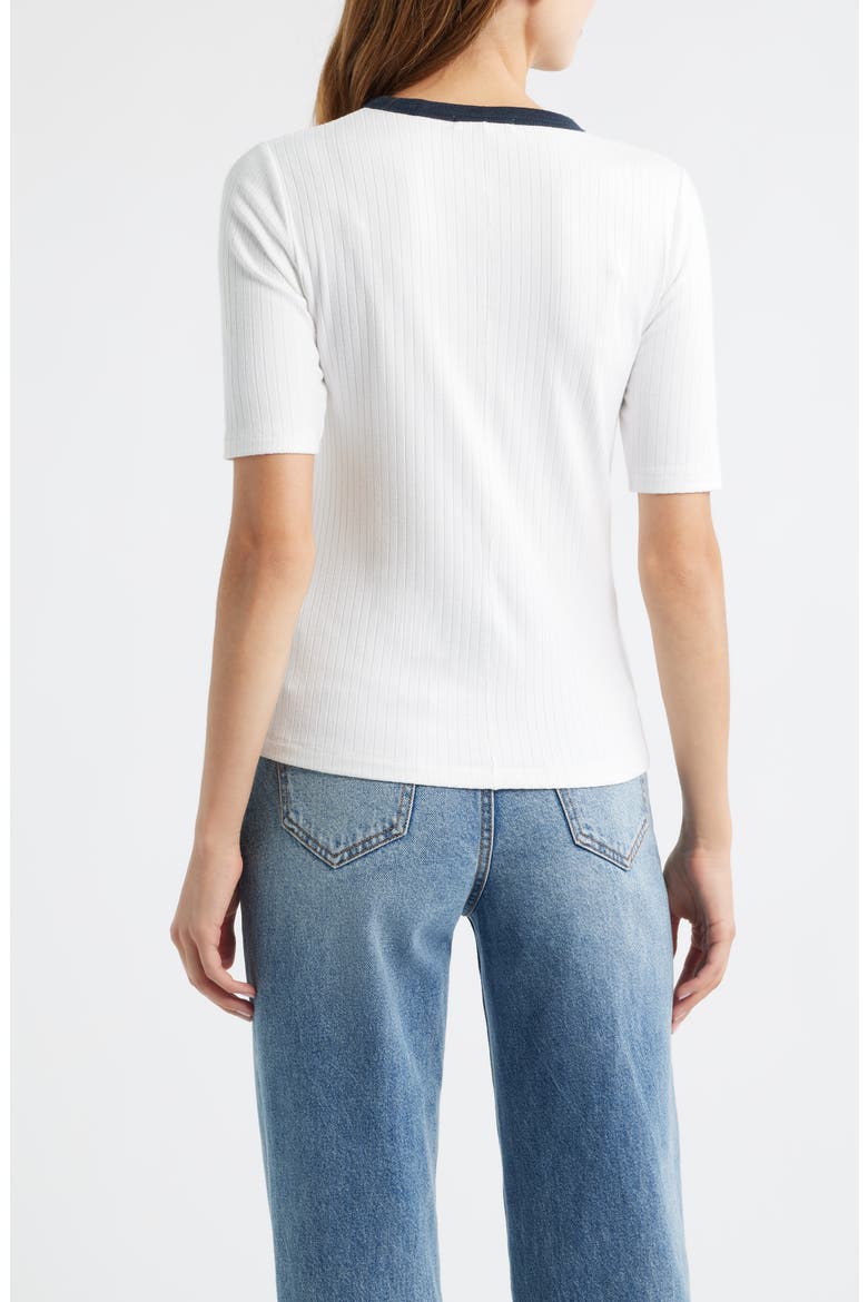 Slim Fit Ringer T-shirt, Alternate, color, WHITE