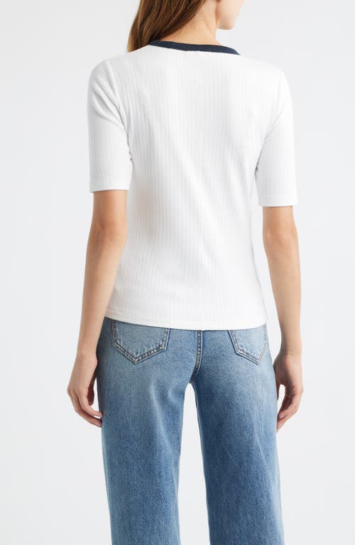 Rag & Bone Slim Fit Ringer T-shirt In White
