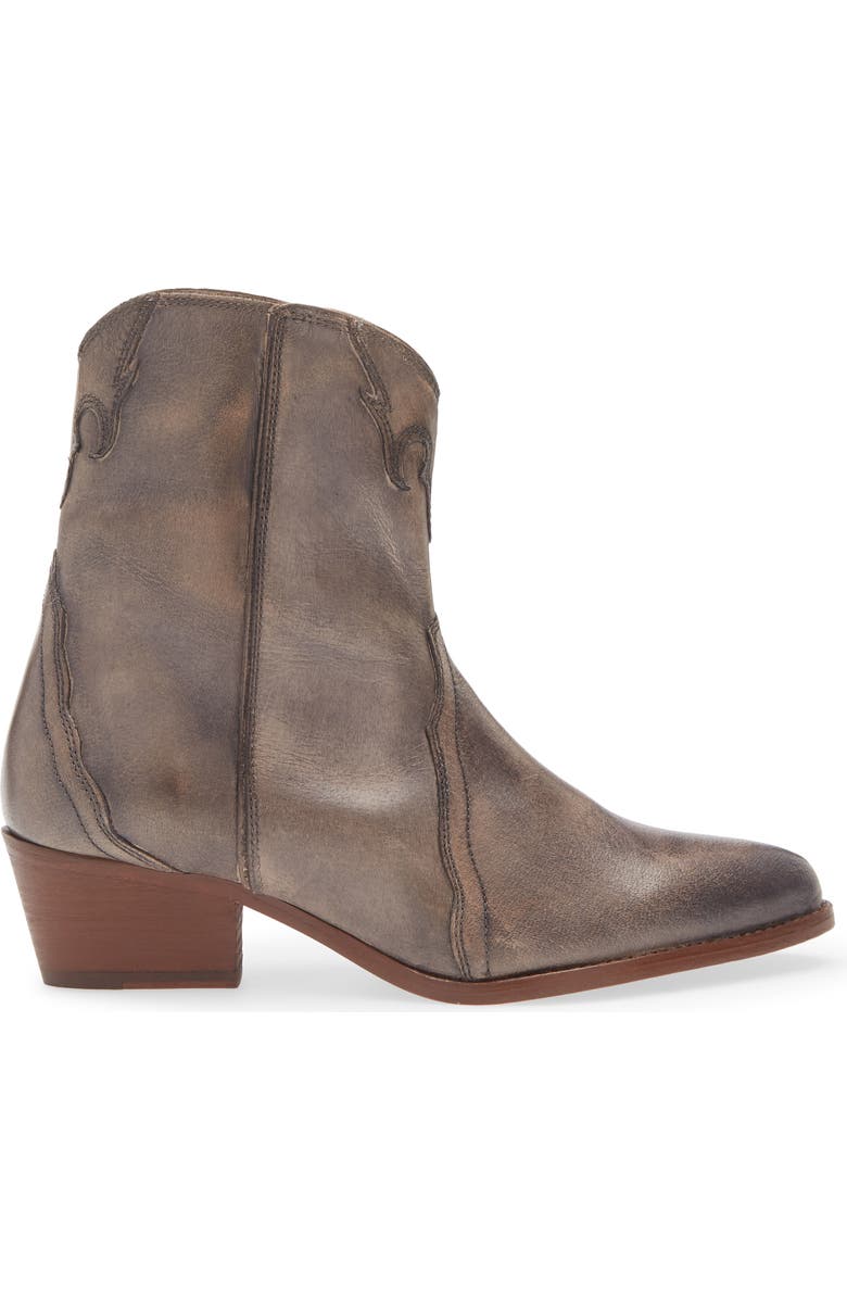 Free People New Frontier Western Bootie, Alternate, color, Carbon