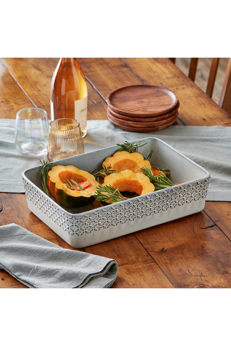 Bistro Large Rectangular Grey Baking Dish Oven Safe, Alternate, color, Grey