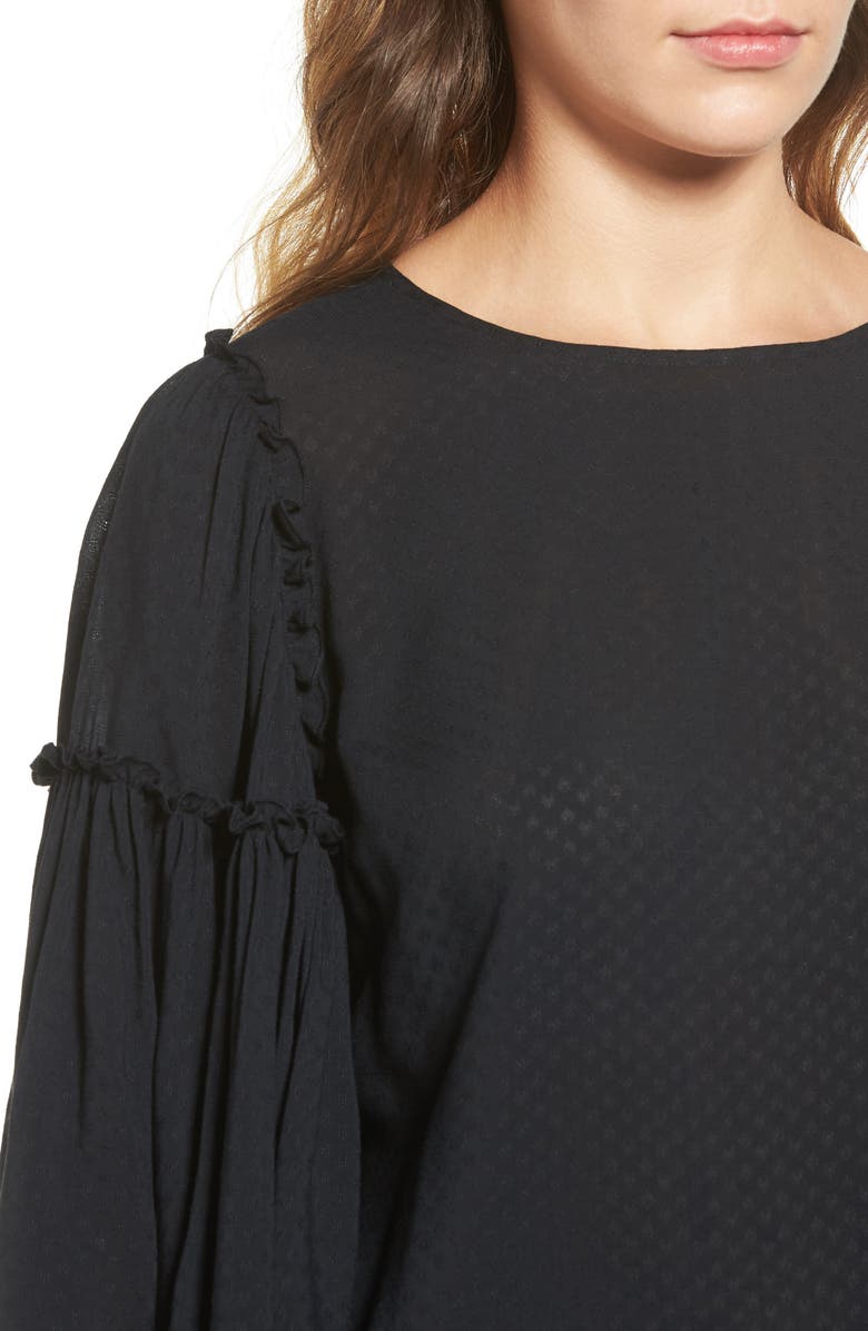 Hinge Ruffle Blouse, Alternate, color, 