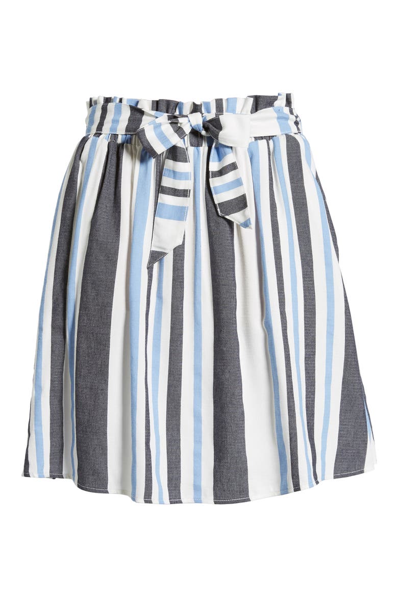 Alice Paperbag Waist Skirt, Alternate, color, NIGHT SKY STRIPES