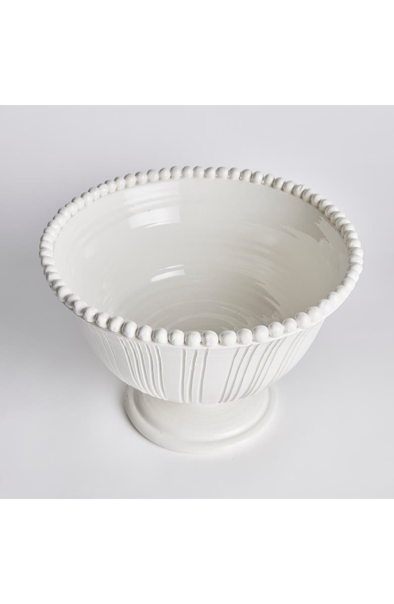 Napa Home & Garden Perla Decorative Footed Bowl, Alternate, color, White