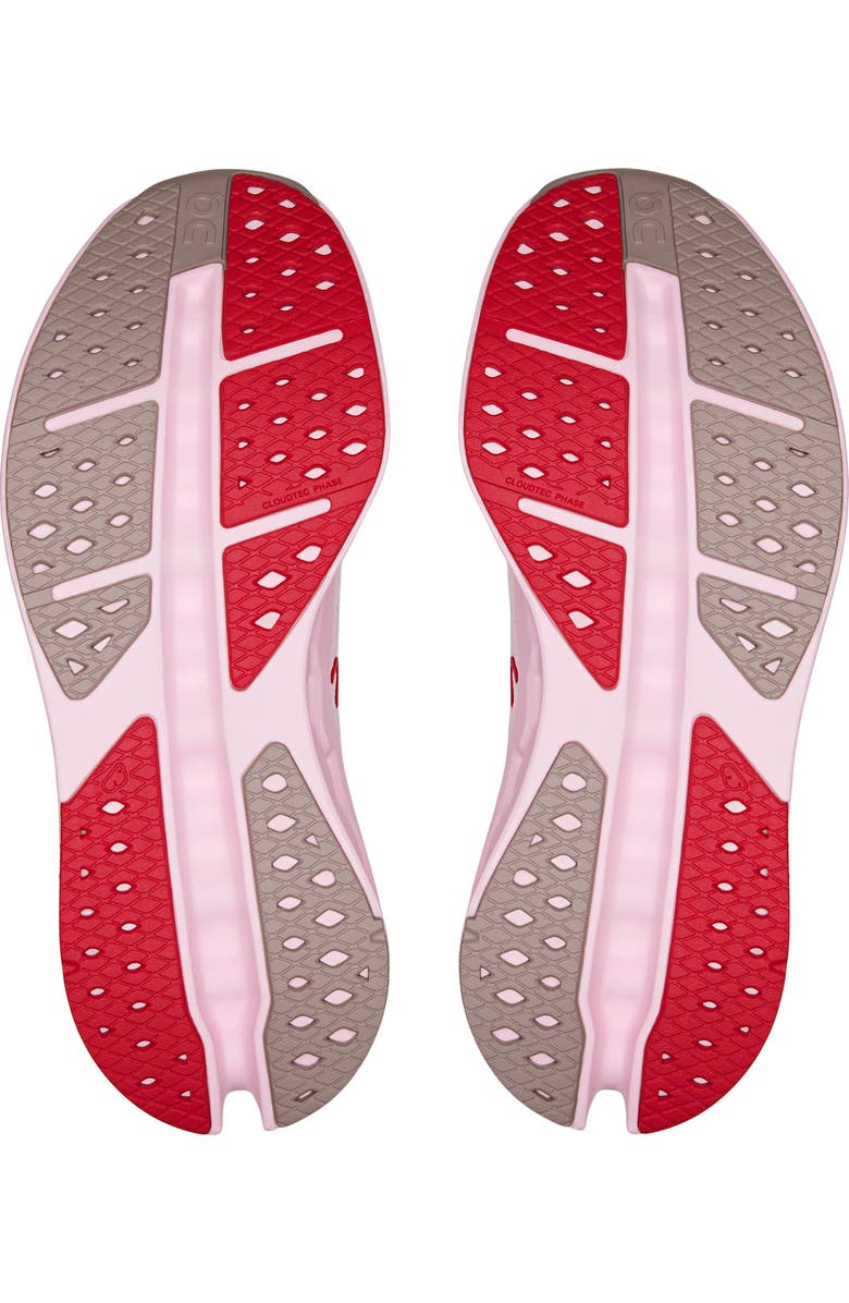 On Cloudsurfer Max Running Sneaker, Alternate, color, Ivory/ Peony