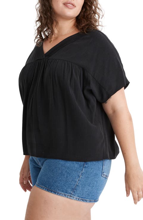 Lusterweave Pintuck Top