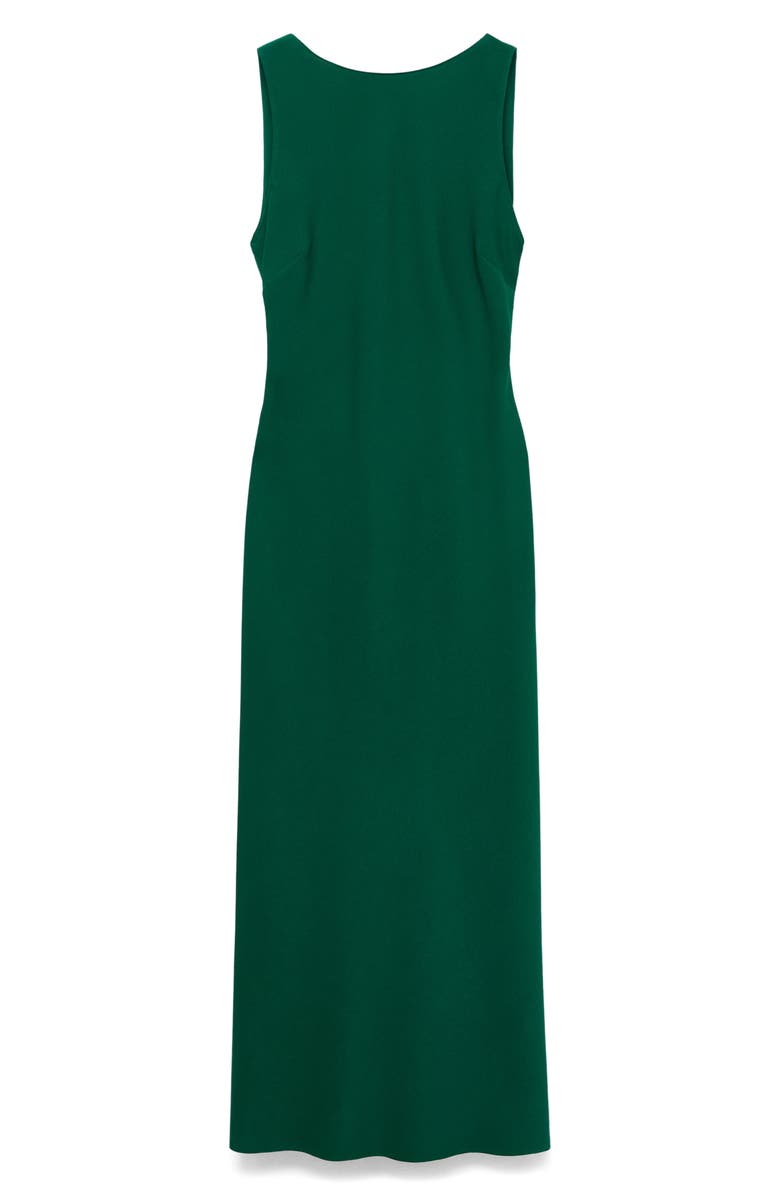 MANGO Sleeveless Midi Dress, Alternate, color, Green