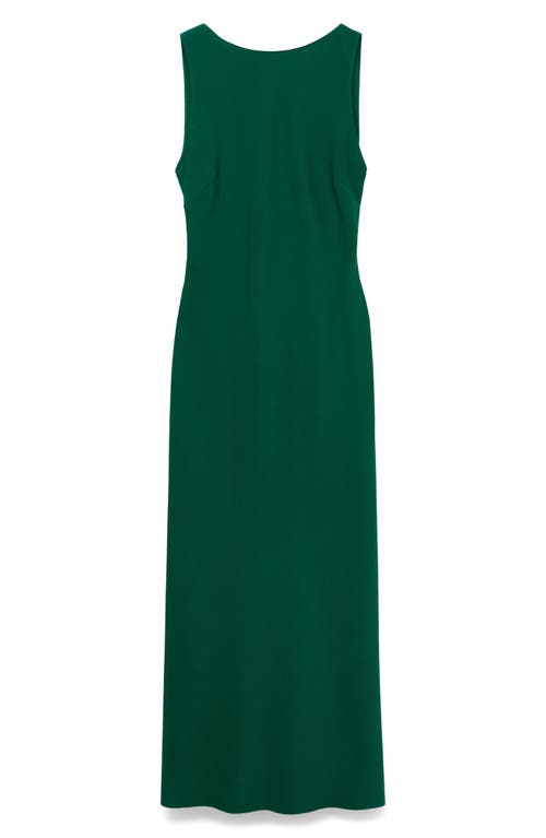 Mango Sleeveless Midi Dress In Green